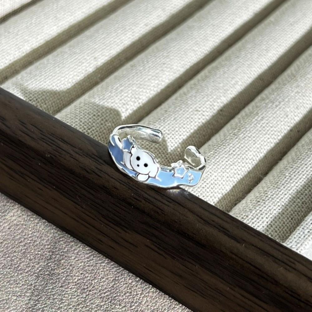 Щенячьи Кошачьи Собачьи Кольца Цинк Сплав Цинка Подарки на День Святого Валентина Милые Парные Кольца-Звездочки Подарки