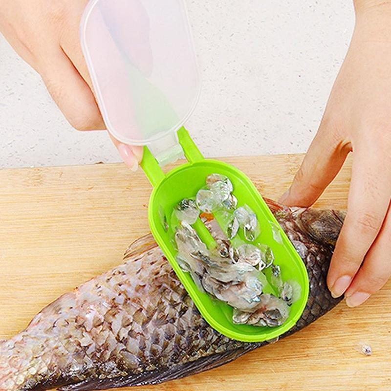 Рыбный скребок для снятия кожи Нож для быстрой очистки Домашняя кухня Чистящие инструменты Рыбья чешуя ARI