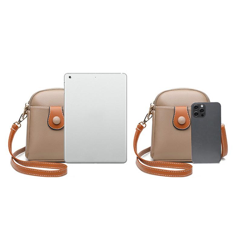 Женская сумка-кроссбоди из искусственной кожи для мобильного телефона, простая многослойная сумка для покупок, на плечо KTB