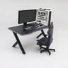 Compact Black Office Scene Model With Precise Proportions Ideal For Photography And DIY Projects