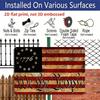 2D плоский 1 шт. Металлическая табличка с флагом США, «Мы, народ» 1776, винтажный стиль, готовая к подвешиванию настенная живопись для дома, офиса и патриотического декора, алюминий