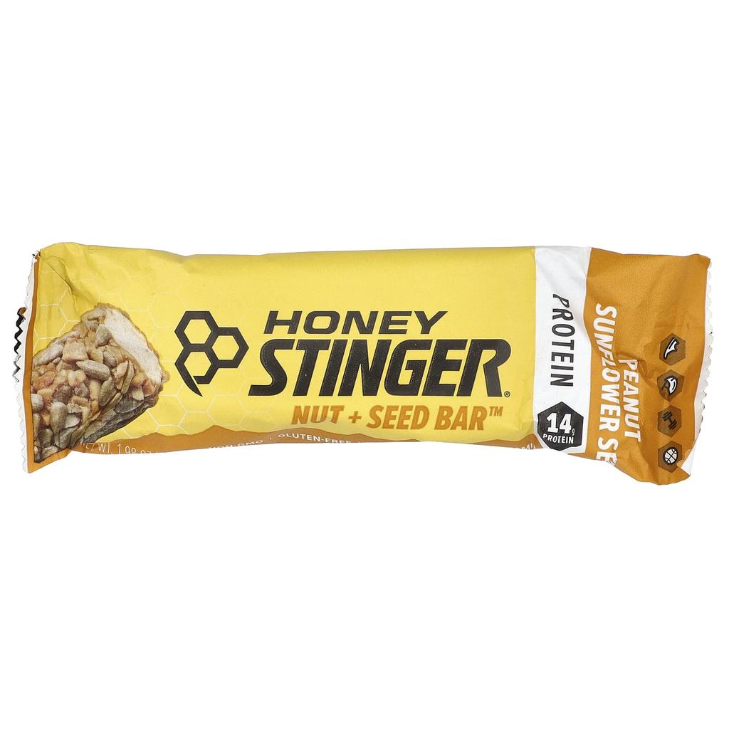 Honey Stinger, Nut + Seed Bar™, Peanut Sunflower Seed, 12 Bars, 1.98 Oz (56 G) Each
