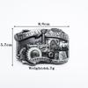American Farm Personalized Belt Buckle Agricultural Tractor Leather Buckle Primary Color Glazed Plate Buckle