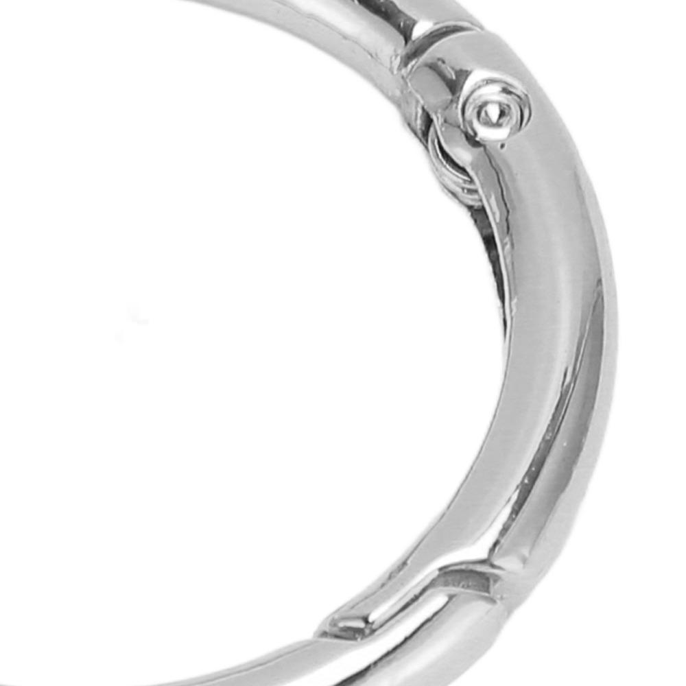 20pcs 40MM Spring O Rings Silver Spring Clasps Jewelry Tools Snap Clips Shoulder Bag