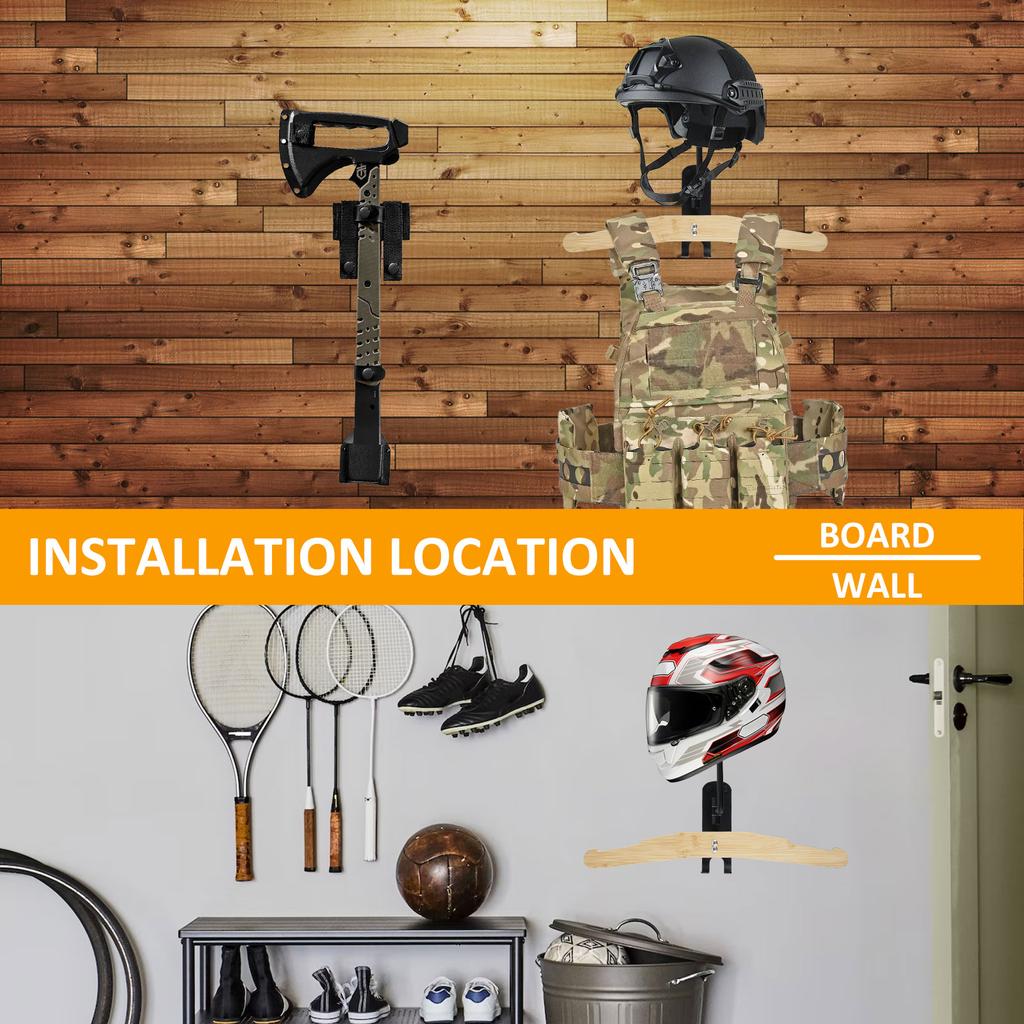 Стойка для шлема мотоцикла, поворот на 180°, прочная настенная стойка для хранения шлема, многоцелевая вешалка для шлема