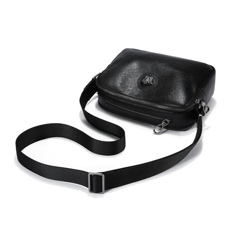 SCHWARZETIENNE Мужская кожаная сумка через плечо в стиле Business Casual