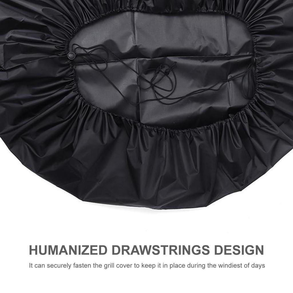44 Inch BBQ Grill Cover with Drawstring Waterproof Dustproof Barbecue Oven Protection Cover for