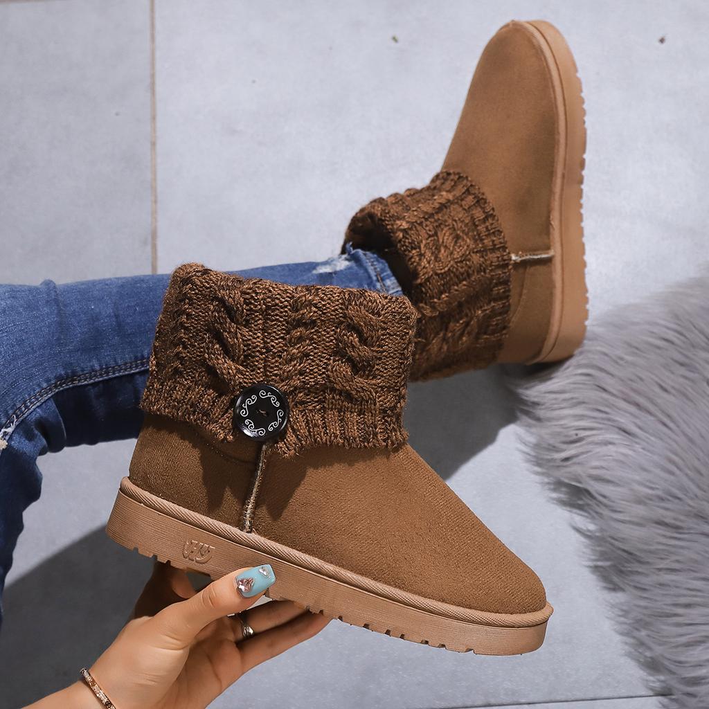 Толстоподошвенные утолщенные, присборенные большие красные хлопковые туфли ботинки зимние ботинки женские теплые ботинки на пуговицах