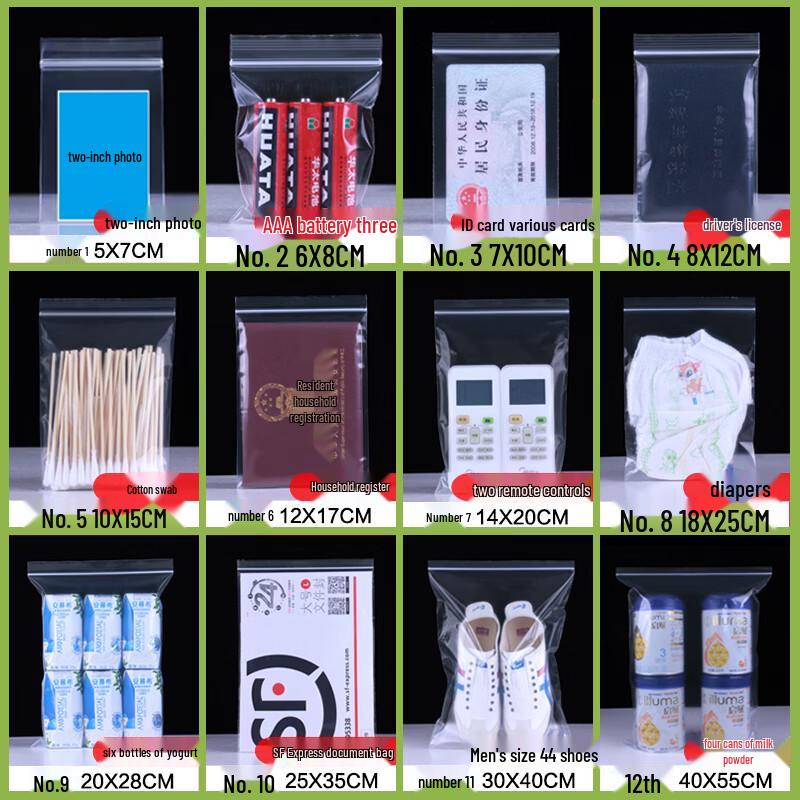 Alliance Transparent Self-Sealing Food Bags