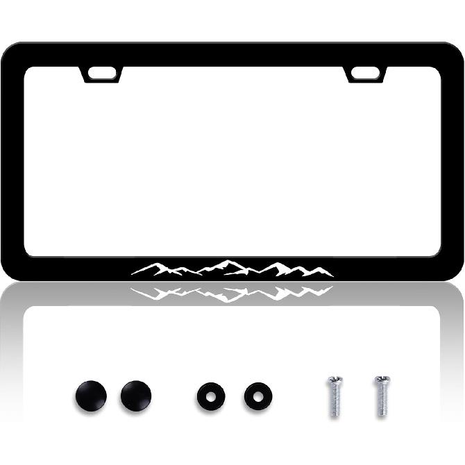 Jesus The Way The Truth The Life License Plate Frame Cross License Plate Frames Personalise Stainless Steel Funny Design Compatible with Standard