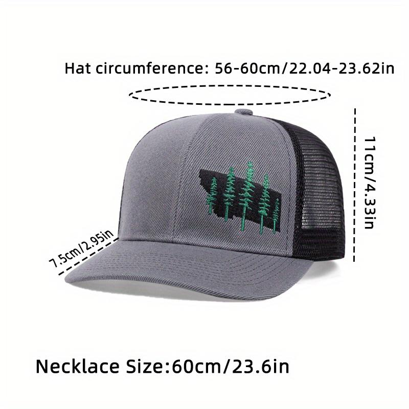 2pcs Embroidered Camouflage Baseball Cap Cross Pendant Necklace Set Men's Women's Sports Versatile Fashion Leisure Sun Hat Duck Tongue Cap