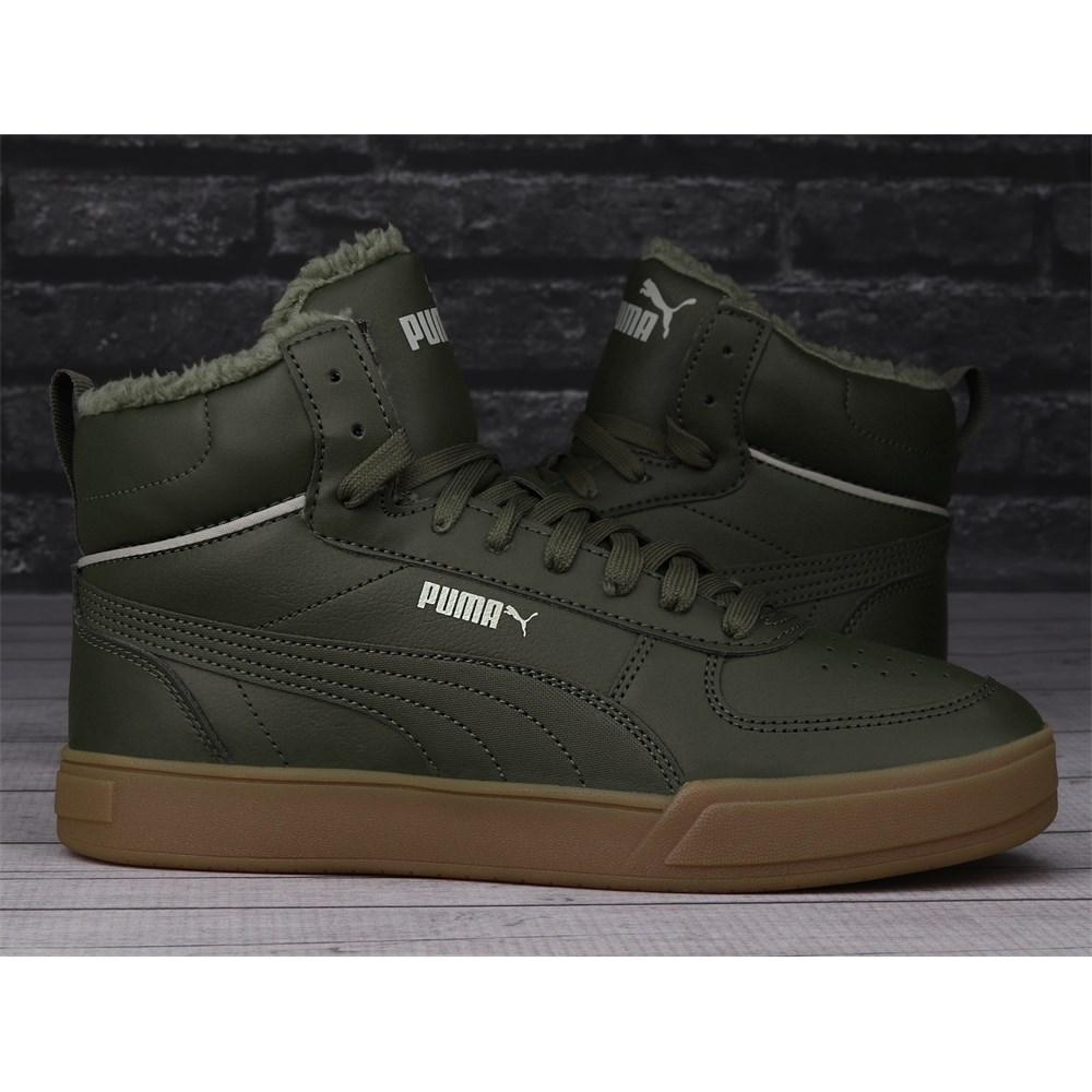 PUMA Caven Mid WTR sneakers water resistant green