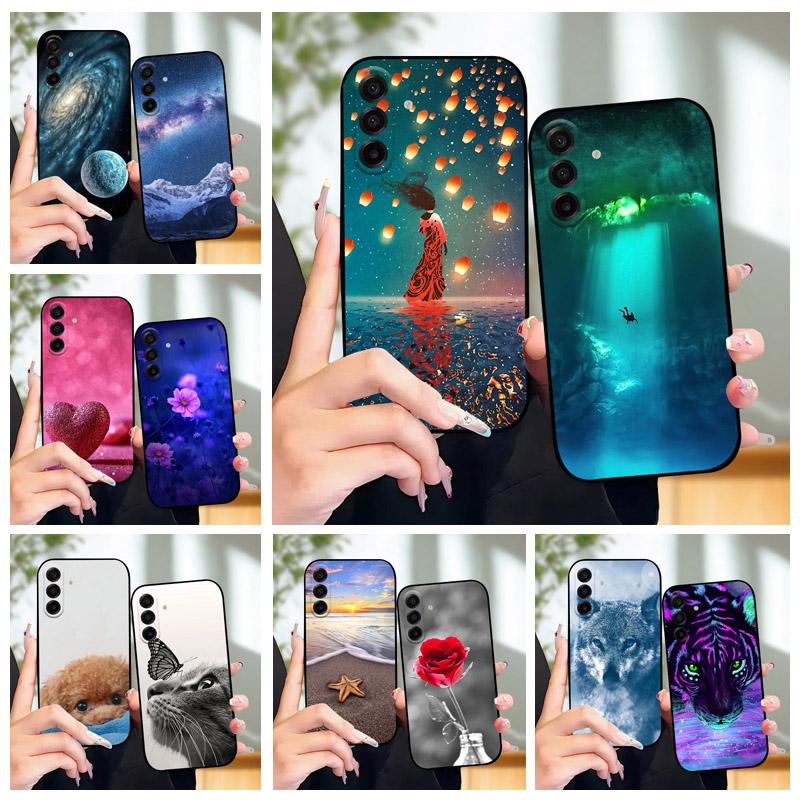 Чехол-бампер для Samsung Galaxy A17, мягкий силикон + ТПУ, противоударный, для GalaxyA17 5G, защитный корпус телефона, A 17, мультяшный, Capa