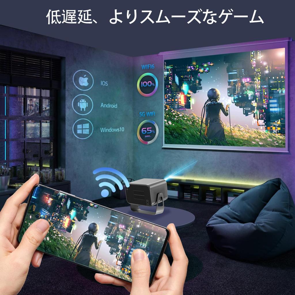 Вращение Android TV HIPPUS проектор потолочный проектор фокусировка трапецеидальное искажение 700ANSI рамка экрана и автоматическое препятствие WIFI 6 Bluetooth Совместимость с