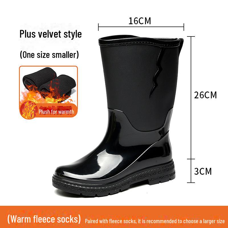 Женские водонепроницаемые высокие резиновые сапоги: Стильный, нескользящий, удобный, износостойкий — идеально подходит для кемпинга и использования на кухне.