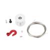 Silver Red Steel Wires Trailer Hook Metal Tow Hook Accessories  Simulation Climbing Car