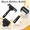 AEE4-2Pcs Wooden Block Printing Baren With Rubber Brayer Roller, Block Printing Kit For Crafting, Printing, Inking