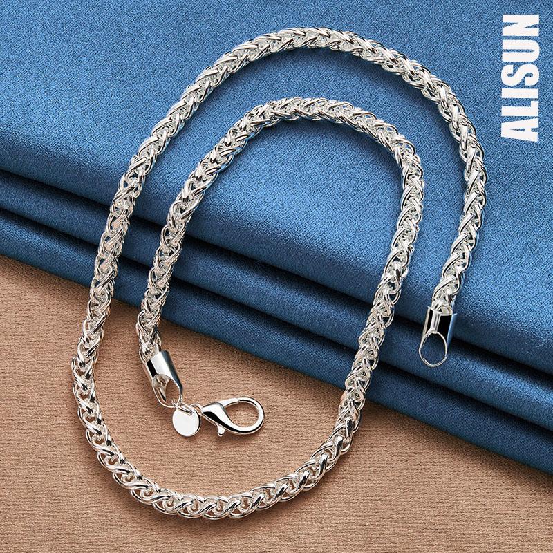 925 Sterling Silver 8mm Necklace Fashionable Wedding Jewelry