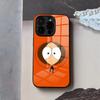 S-South Милый P-Парк Чехол для Телефона Для IPhone 17 Air 16 E Pro Max 15 14 13 Mini 12 Pro 11 Max Plus Черная Стеклянная Крышка