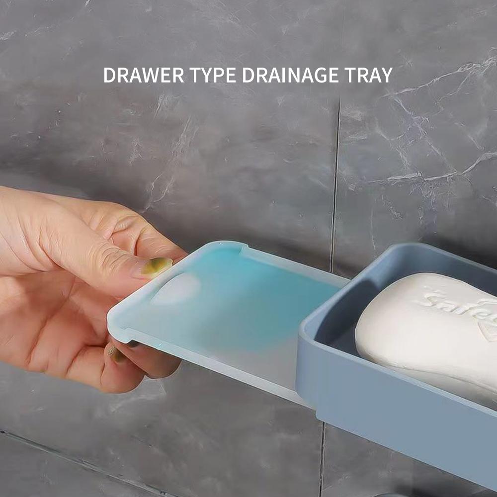 Многофункциональная настенная вращающаяся мыльница без отверстий для ванной комнаты и туалета, мыльница