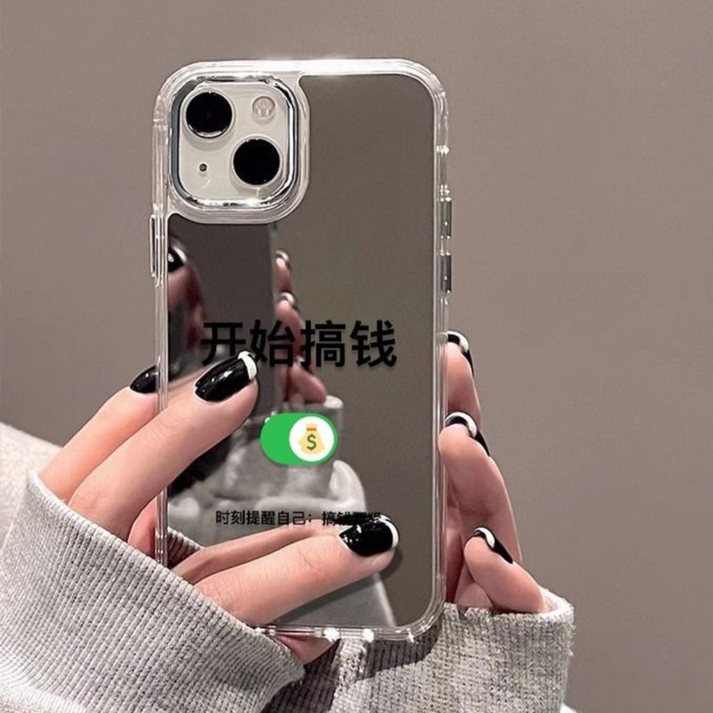 For Honor MAGIC7PRO Diagonal Mirror Style Mirror Phone Case Cartoon Simple Trendy High-end Mirror Case