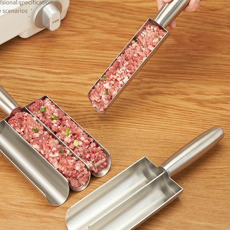 Приспособление для изготовления фрикаделек в форме фрикаделек, ручная кухонная машина для фрикаделек из нержавеющей стали, устройство для изготовления фрикаделек с антипригарным покрытием, портативная форма для фрикаделек для теста для печенья