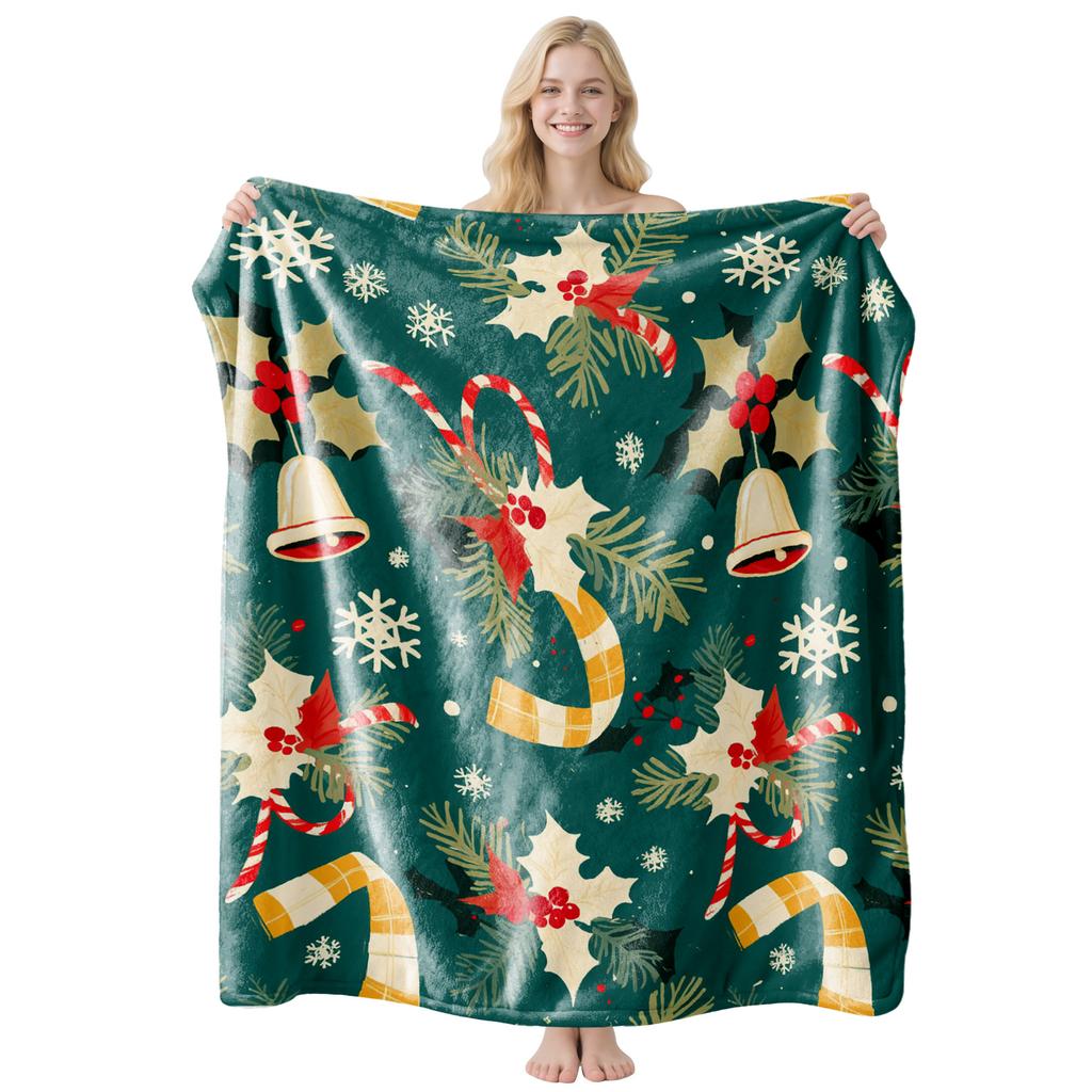 Christmas flannel blanket is universal for all seasons