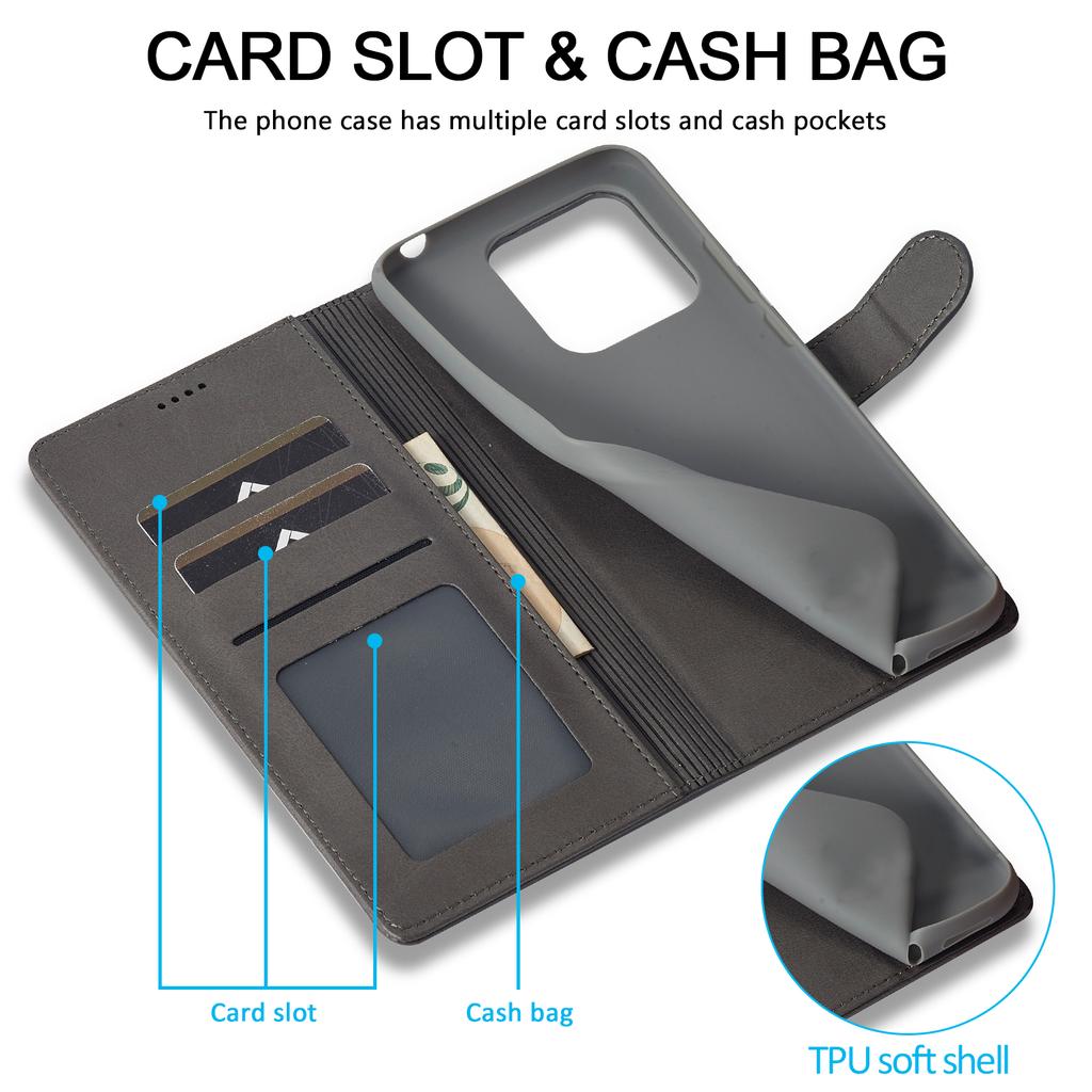 Leather Flip Case For XiaoMi 13T 12T Redmi Note 13 12S 11S 10S 13C 12 11 10 Pro Plus 5G Wallet Cover Mi Poco X6 X5 5G M6 Pro