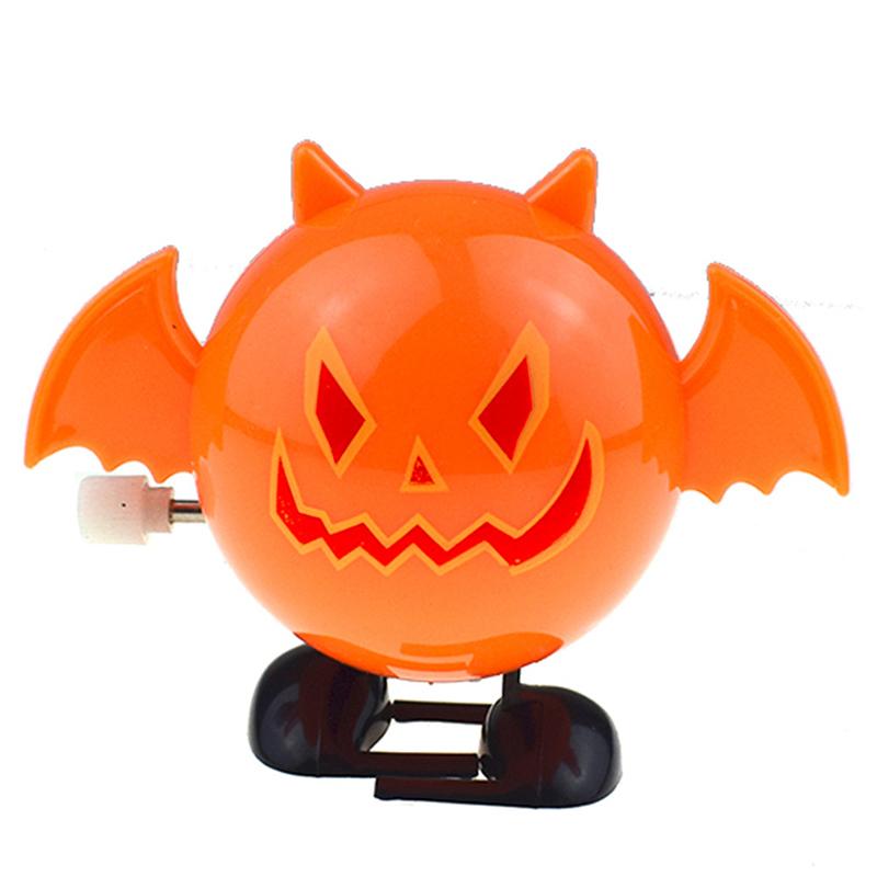 Ретро заводной металлический ходячий прыгающий тыквенный прыжок на Хэллоуин призрачный летучая мышь робот механические игрушки декор для вечеринки подарок