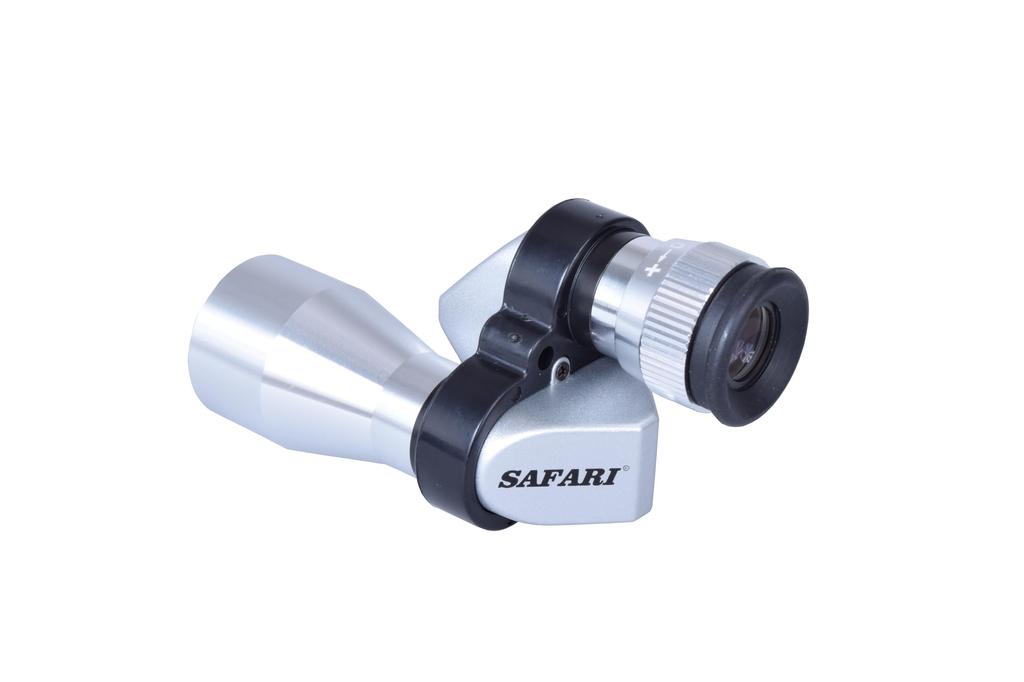Монокуляр SAFARI SA526SV 10x с апертурой 20 мм, легкий и компактный, SAM003, серебристый