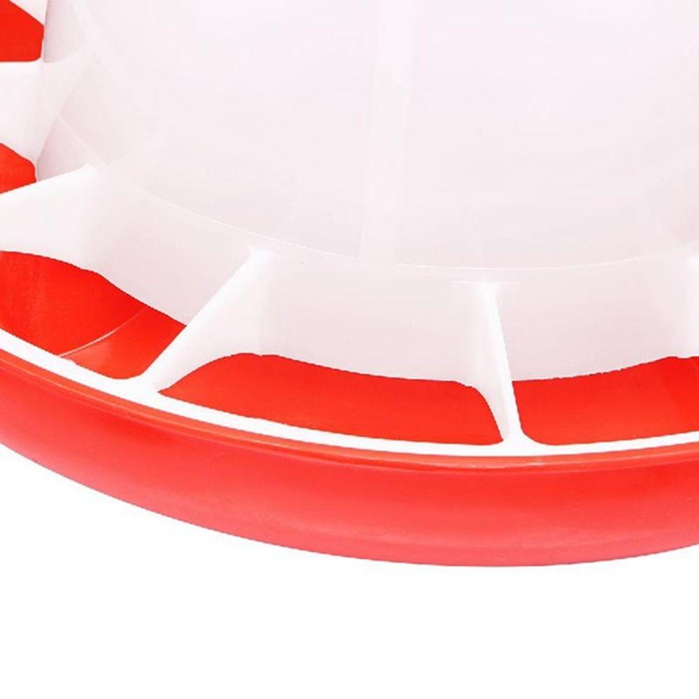 Red Reusable Chicken Water Poultry Handle Farm Supplies Feeders Feed Bucket Poultry Tool