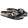 Birkenstock Верхний слой Коровья кожа Повседневные Удобные Модные Сандалии Женские сандалии Черный 1006522