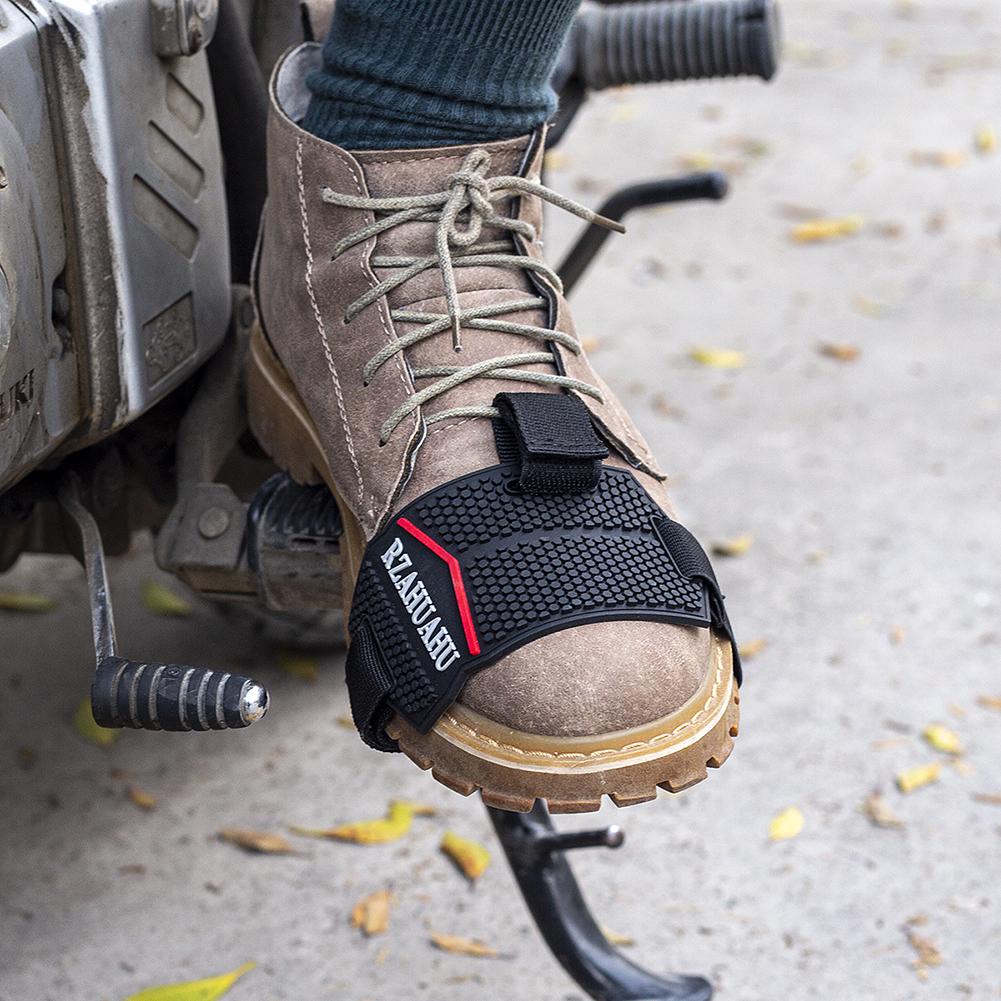 Мотоциклетные накладки для переключения передач, регулируемые бахилы для мотоциклов, нескользящие черные аксессуары для езды на мотоцикле