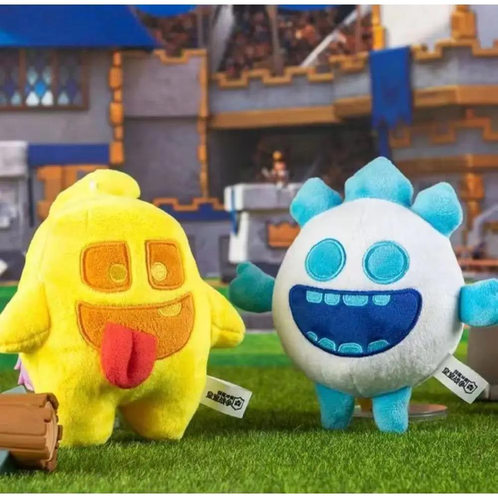 100% Оригинальная Плюшевая Игрушка Supercell Clash Royale 10см Плюшевая Игрушка Дух Исцеления и Ледяной Дух Милый Игровой Персонаж Коллекционная Игрушка