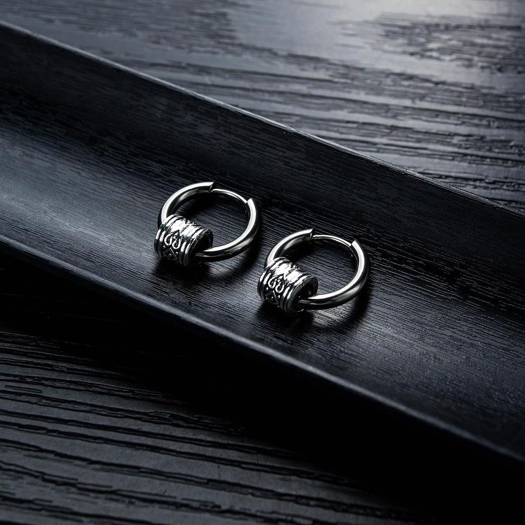 Корейские серьги-гвоздики из титановой стали в стиле хип-хоп - Простые и универсальные украшения