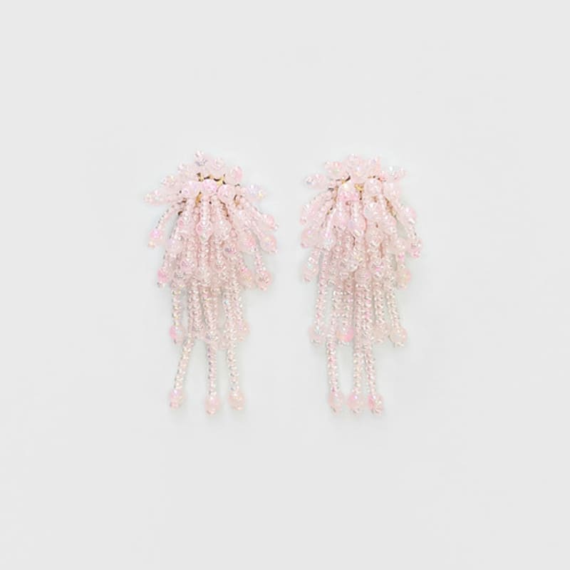 FANTASTIC PLANET pink bubble beads earrings