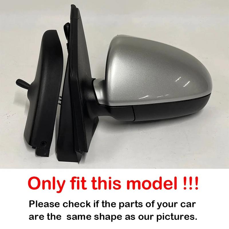 For Mercedes Benz Smart Fortwo W451 2008-2014 Car Side Rearview Mirror Cover Glossy Black/Carbon Fiber Look Rear View Case Trim
