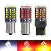 Лампочки для поворотников, стоп-сигналов, заднего хода 1156 BA15S P21W BAU15S PY21W 1157 BAY15D P21/5W Светодиодные Canbus 3030 44 светодиода 7440 7443 W21W T20
