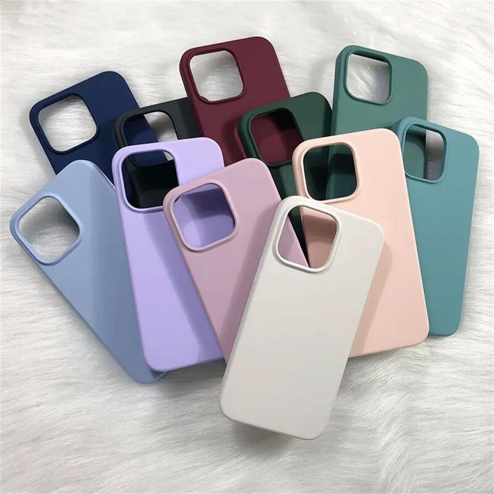 Простой однотонный чехол для телефона для iPhone 13 14 15 Pro Max12 13 Mini 11 Pro Max Устойчивая защита Ударопрочная Мягкая крышка