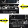 Glossy Piano Black Warning Light Switch Sticker Trim For Toyota Tacoma 2016-