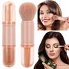 4 In 1 Makeup Brush Portable Travel Makeup Brushes Set Retractable Eyeshadow Loose Powder Mini Make Up Brush Cosmetics Tools