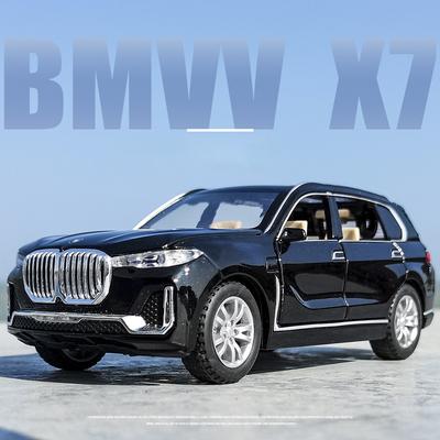 1:32 масштаба X7 SUV, металлическая литая под давлением модель автомобиля, игрушки из сплава с отступом, звуком и светом для детей, коллекция подарков для взрослых