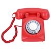 CTN8019 вращающийся стационарный настольный телефон с вращающимся циферблатом, старинный стационарный телефон(красный )