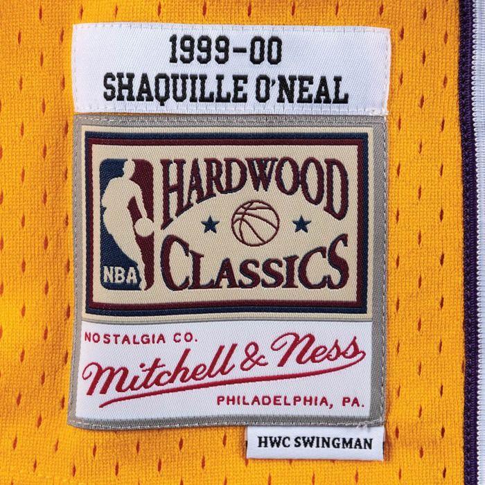Maillot NBA - Mitchell &amp; Ness - Shaquille O'Neal - Los Angeles Lakers - Jaune - Taille M/L