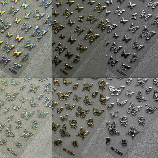 Красивые наклейки для ногтей, блестящие маникюрные аксессуары, сделай сам