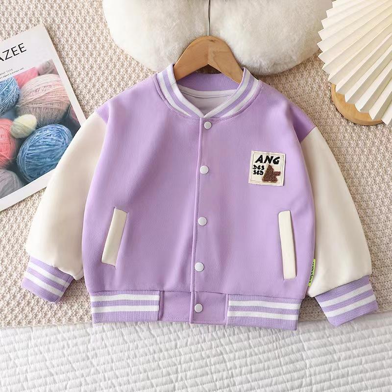 Boys Girls Baseball Coat Baby Jacket Spring Autumn Girls Fashion Casual Sports Outerwear