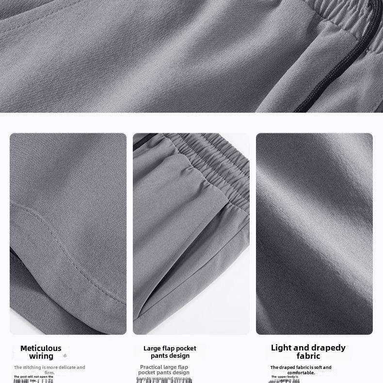 Мужские летние спортивные шорты свободного кроя Black Ice Silk