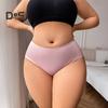 Women's High-waisted Briefs Soft Full Coverage Cotton Underwear Ladies Seamless Stretch Panties for Daily Wear