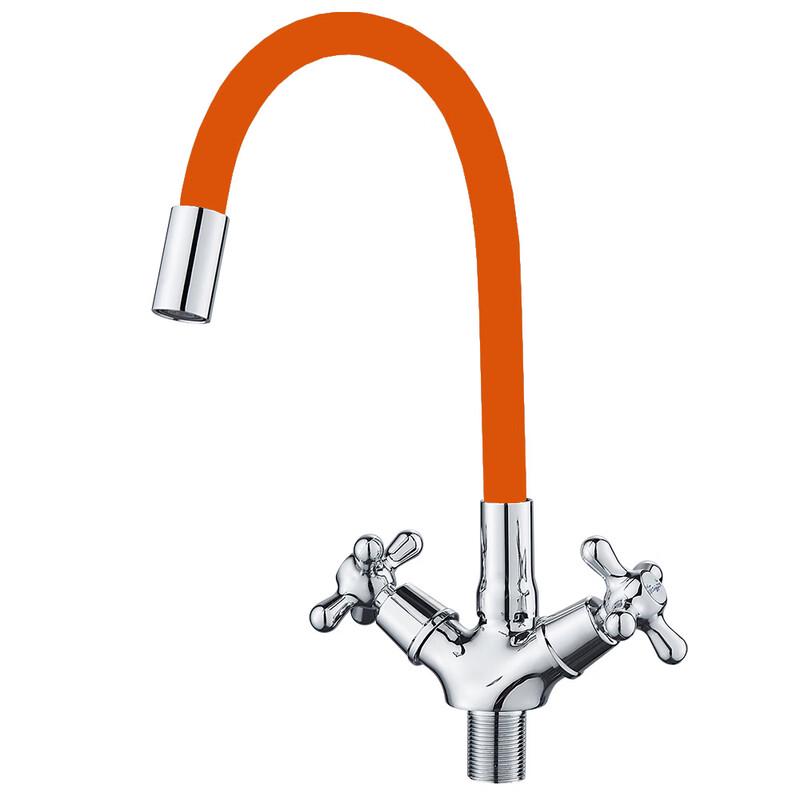 Alloy Kitchen Sink Faucet with Universal Rotating Hot/Cold Pipe
