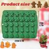 Christmas Silicone Candy Mold for Gingerbread Christmas Tree Snowman Reusable Food Grade Non Stick DIY Baking Tool